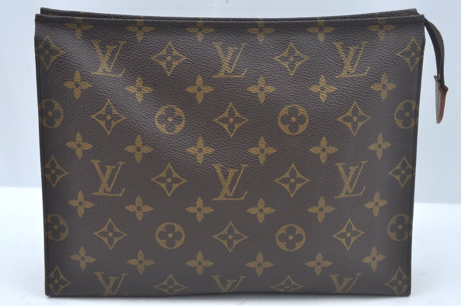 Authentic Louis Vuitton Monogram Poche Toilette 26 Cosmetics Pouch Junk L0329