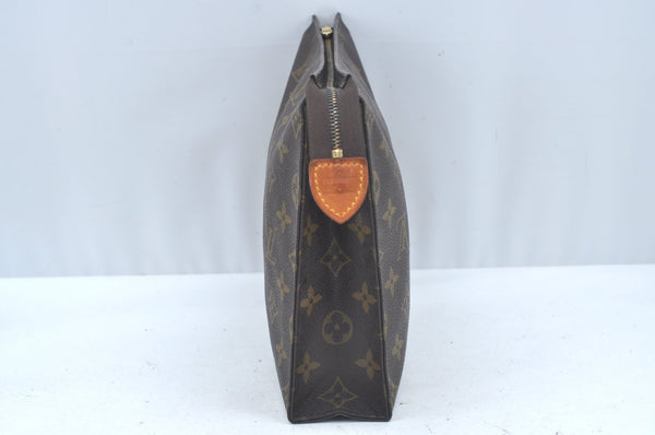 Authentic Louis Vuitton Monogram Poche Toilette 26 Cosmetics Pouch Junk L0329