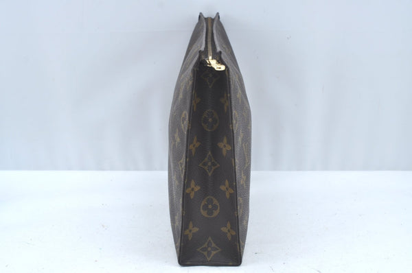 Authentic Louis Vuitton Monogram Poche Toilette 26 Cosmetics Pouch Junk L0329