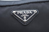 Authentic PRADA Nylon Tessuto Leather Shoulder Cross Body Bag Black L0330