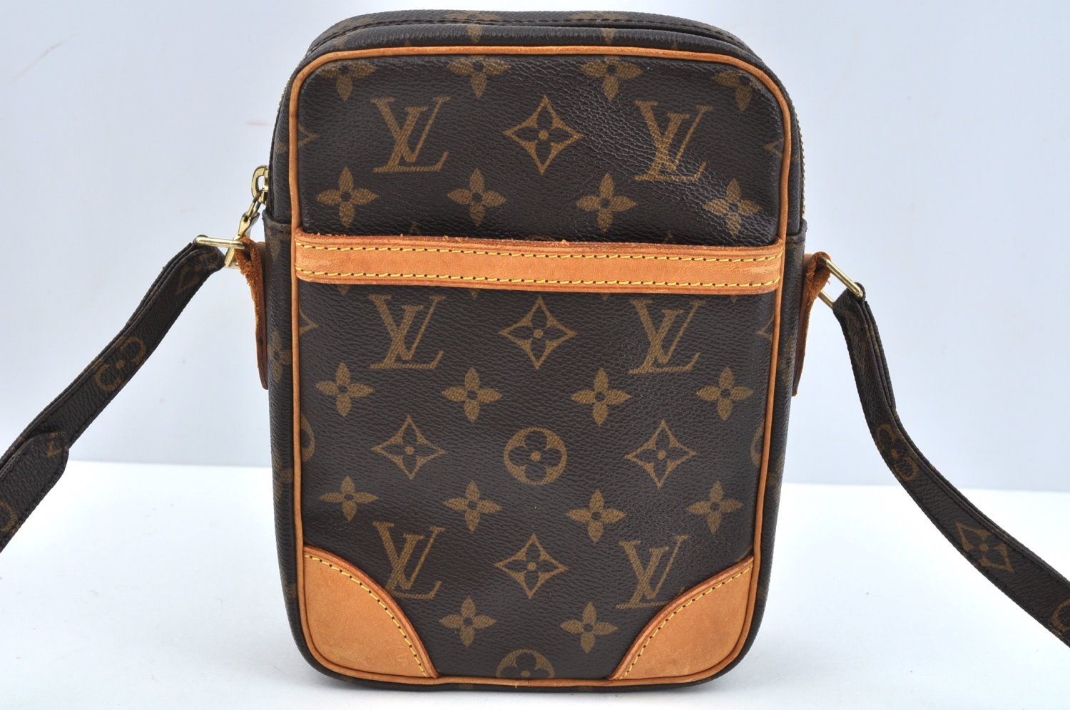Authentic Louis Vuitton Monogram Danube Shoulder Cross Body Bag M45266 LV L0331