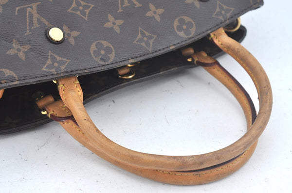 Authentic Louis Vuitton Monogram Montaigne MM 2Way Hand Bag M41056 LV L0332