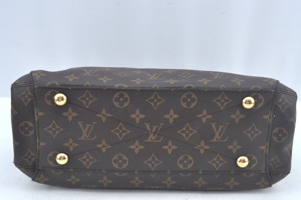 Authentic Louis Vuitton Monogram Montaigne MM 2Way Hand Bag M41056 LV L0332