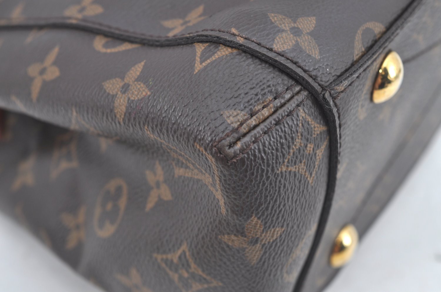 Authentic Louis Vuitton Monogram Montaigne MM 2Way Hand Bag M41056 LV L0332