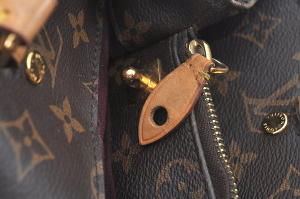 Authentic Louis Vuitton Monogram Montaigne MM 2Way Hand Bag M41056 LV L0332