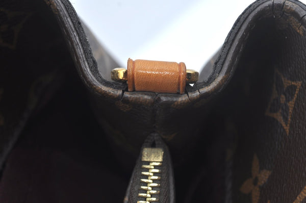 Authentic Louis Vuitton Monogram Montaigne MM 2Way Hand Bag M41056 LV L0332