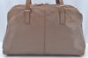 Authentic FENDI Shoulder Bag Leather Brown L0334