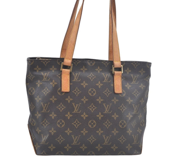 Authentic Louis Vuitton Monogram Cabas Piano Shoulder Tote Bag M51148 LV L0335