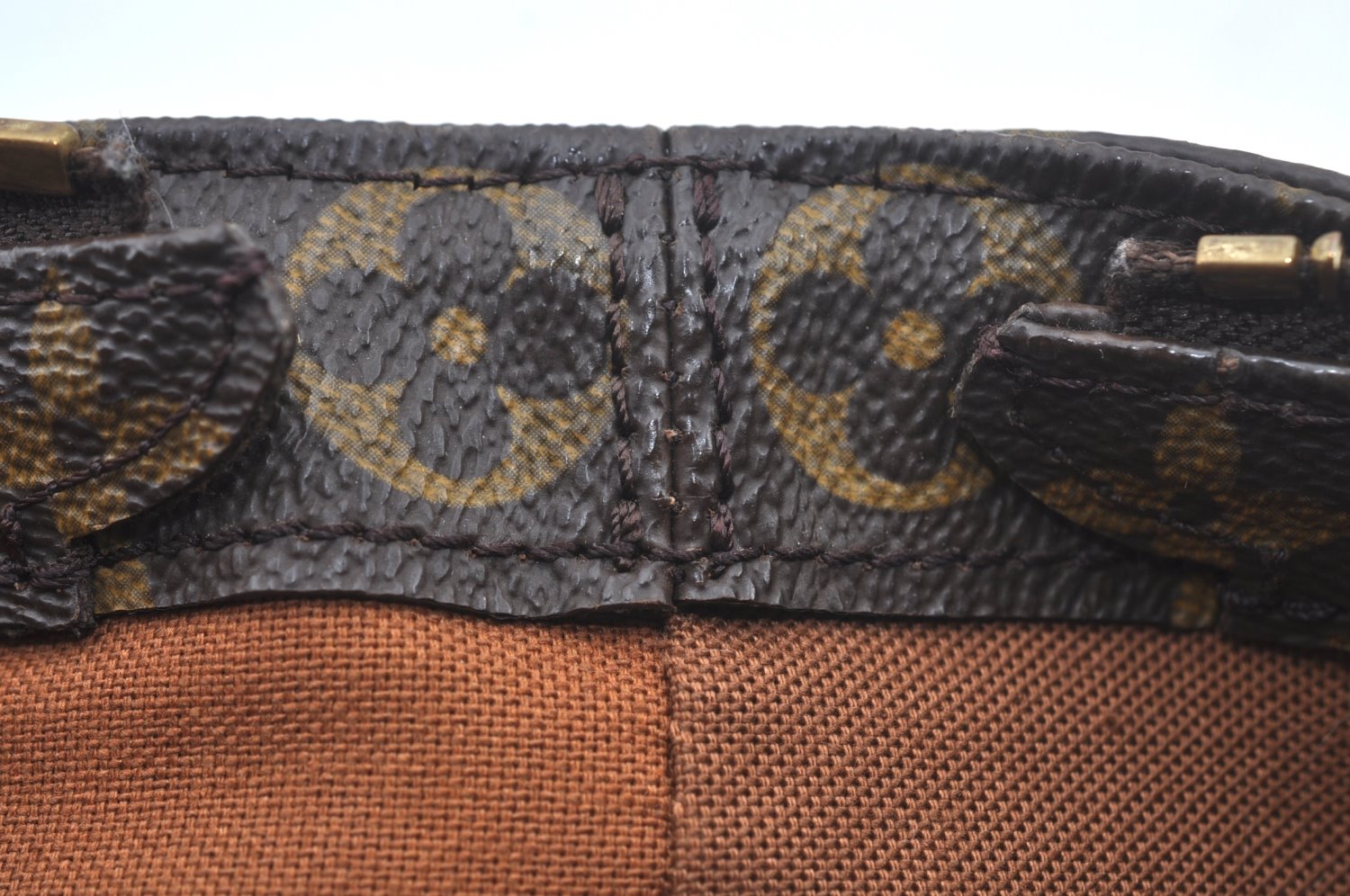 Authentic Louis Vuitton Monogram Cabas Piano Shoulder Tote Bag M51148 LV L0335