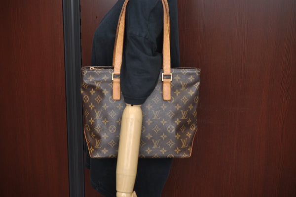 Authentic Louis Vuitton Monogram Cabas Piano Shoulder Tote Bag M51148 LV L0335