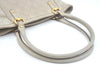 Authentic GUCCI Guccissima Shoulder Tote Bag GG Leather 161129 White L0336