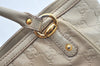 Authentic GUCCI Guccissima Shoulder Tote Bag GG Leather 161129 White L0336