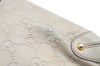 Authentic GUCCI Guccissima Shoulder Tote Bag GG Leather 161129 White L0336