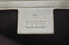 Authentic GUCCI Guccissima Shoulder Tote Bag GG Leather 161129 White L0336