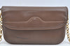 Authentic GUCCI Shoulder Cross Body Bag Purse GG Leather Brown L0337