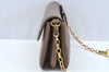 Authentic GUCCI Shoulder Cross Body Bag Purse GG Leather Brown L0337