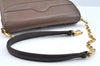 Authentic GUCCI Shoulder Cross Body Bag Purse GG Leather Brown L0337