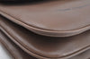 Authentic GUCCI Shoulder Cross Body Bag Purse GG Leather Brown L0337