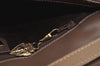 Authentic GUCCI Shoulder Cross Body Bag Purse GG Leather Brown L0337