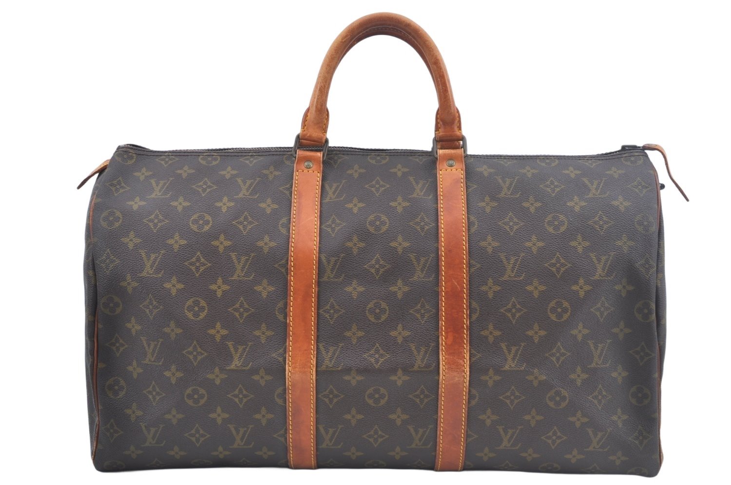 Authentic Louis Vuitton Monogram Keepall 50 Travel Boston Bag Old Model LV L0338