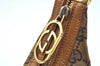 Authentic GUCCI Shoulder Bag Purse GG Canvas Leather 0013812 Brown L0339