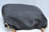 Authentic GUCCI Bamboo Shoulder Bag Leather Black L0344