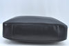 Authentic GUCCI Bamboo Shoulder Bag Leather Black L0344