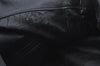 Authentic GUCCI Bamboo Shoulder Bag Leather Black L0344