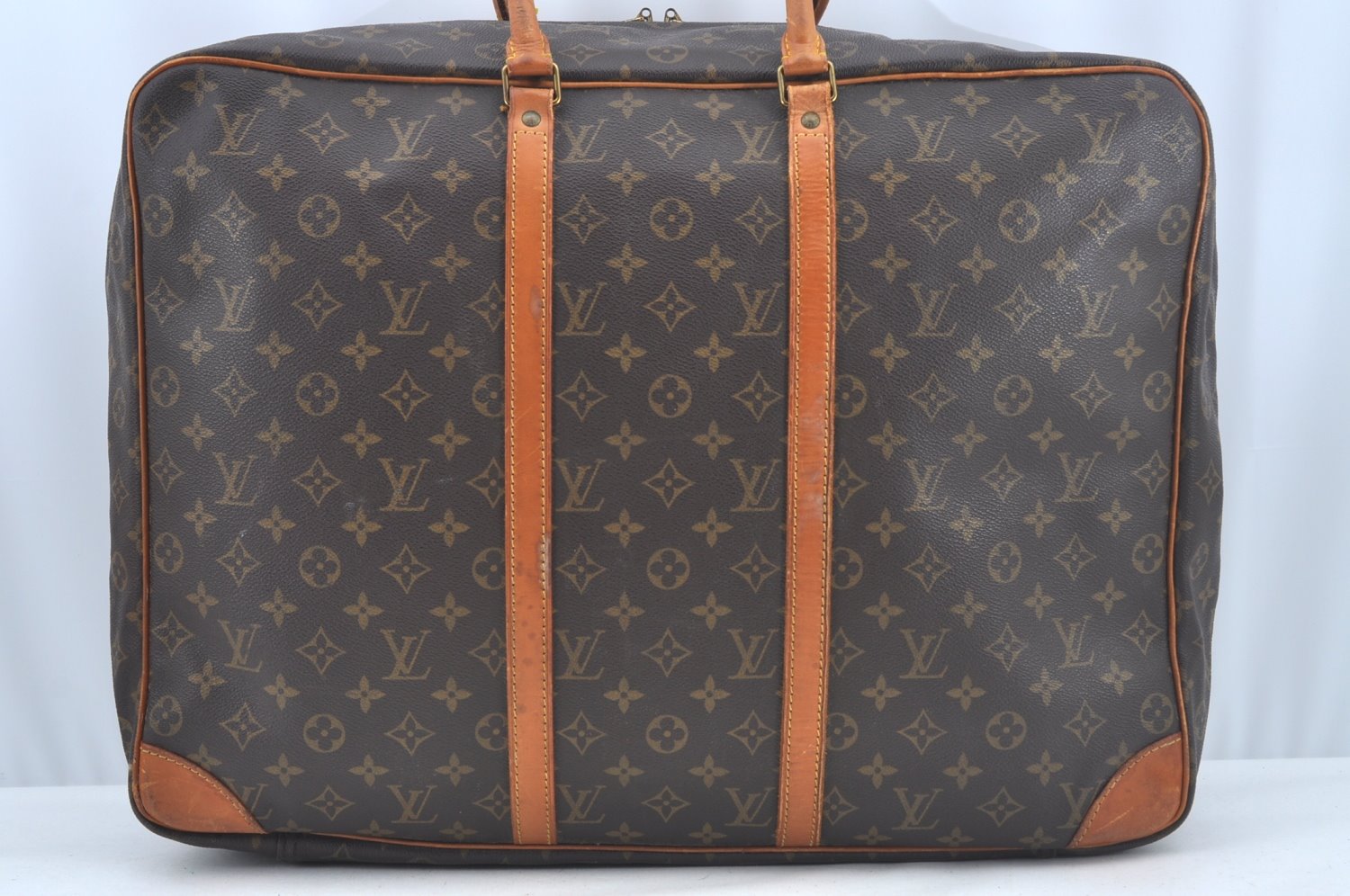 Authentic Louis Vuitton Monogram Sirius 50 Travel Boston Bag M41406 LV L0345