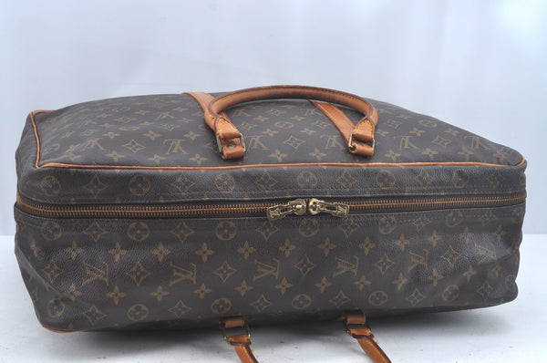 Authentic Louis Vuitton Monogram Sirius 50 Travel Boston Bag M41406 LV L0345