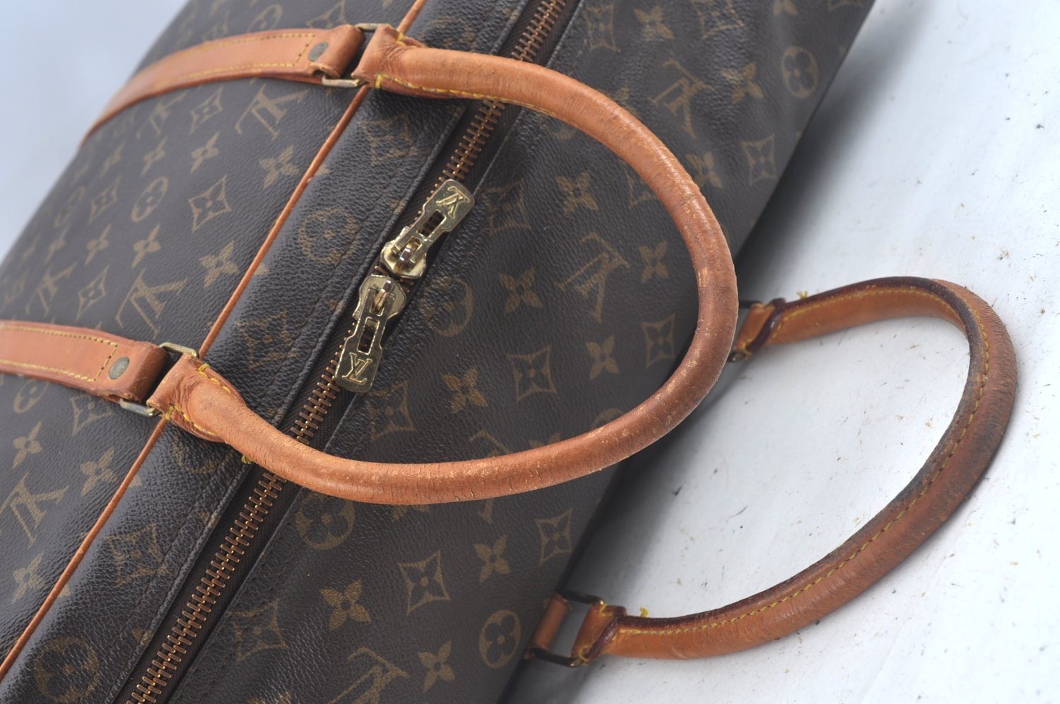 Authentic Louis Vuitton Monogram Sirius 50 Travel Boston Bag M41406 LV L0345