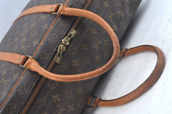 Authentic Louis Vuitton Monogram Sirius 50 Travel Boston Bag M41406 LV L0345