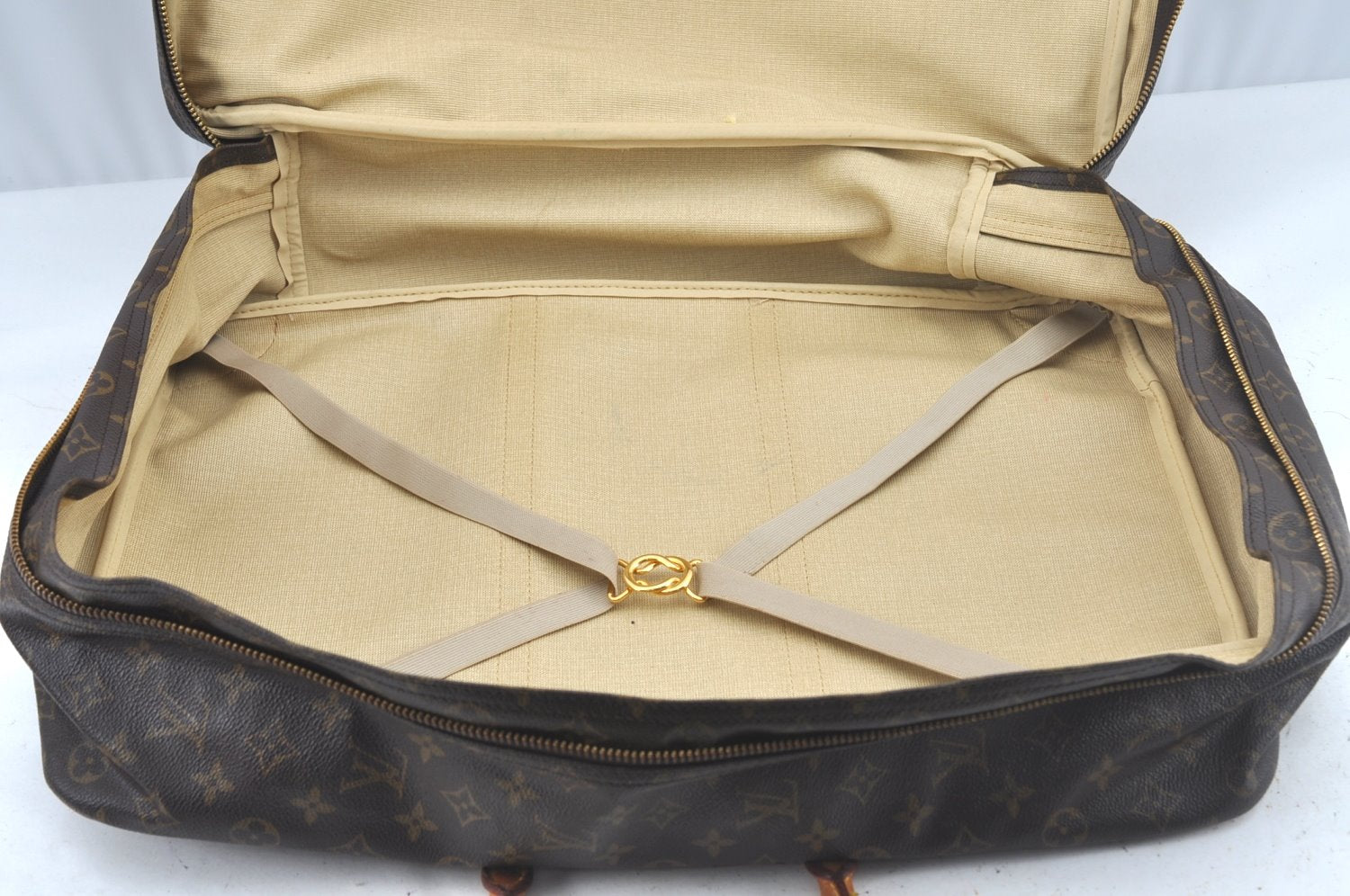 Authentic Louis Vuitton Monogram Sirius 50 Travel Boston Bag M41406 LV L0345