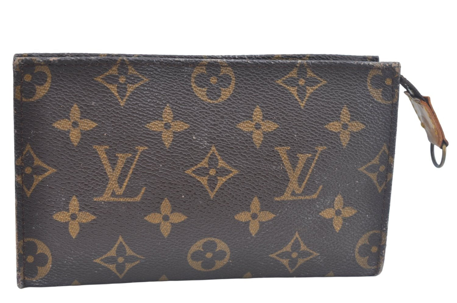 Authentic Louis Vuitton Monogram Pouch For Bucket PM LV Junk L0348