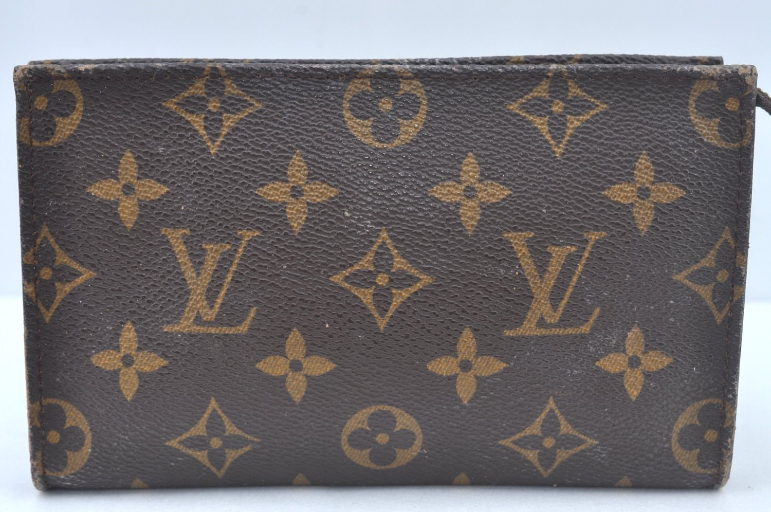 Authentic Louis Vuitton Monogram Pouch For Bucket PM LV Junk L0348