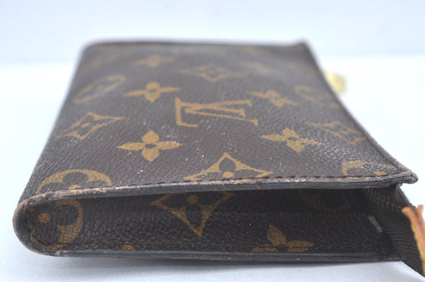 Authentic Louis Vuitton Monogram Pouch For Bucket PM LV Junk L0348