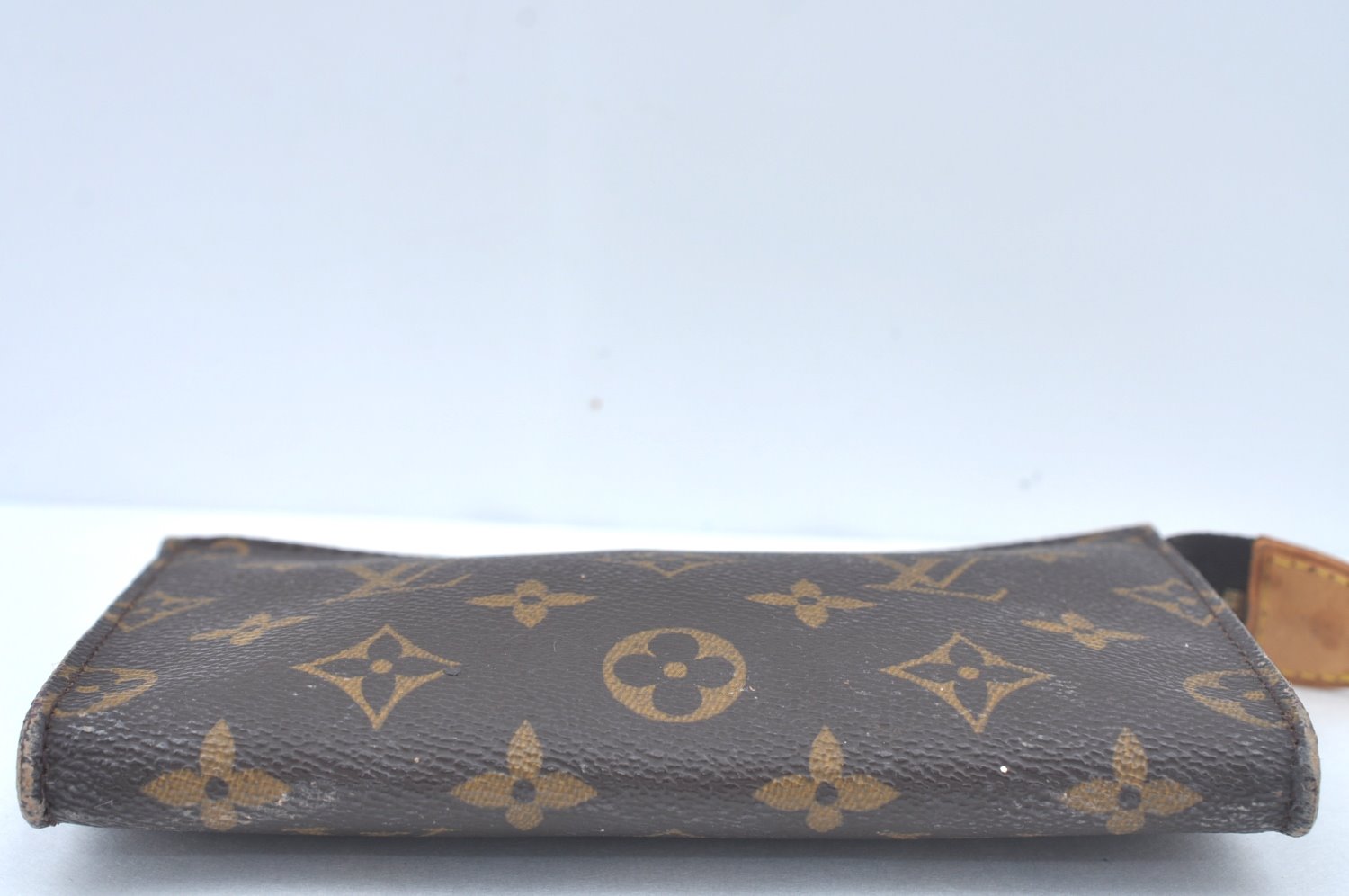 Authentic Louis Vuitton Monogram Pouch For Bucket PM LV Junk L0348