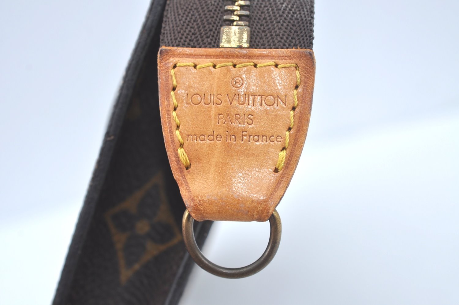 Authentic Louis Vuitton Monogram Pouch For Bucket PM LV Junk L0348