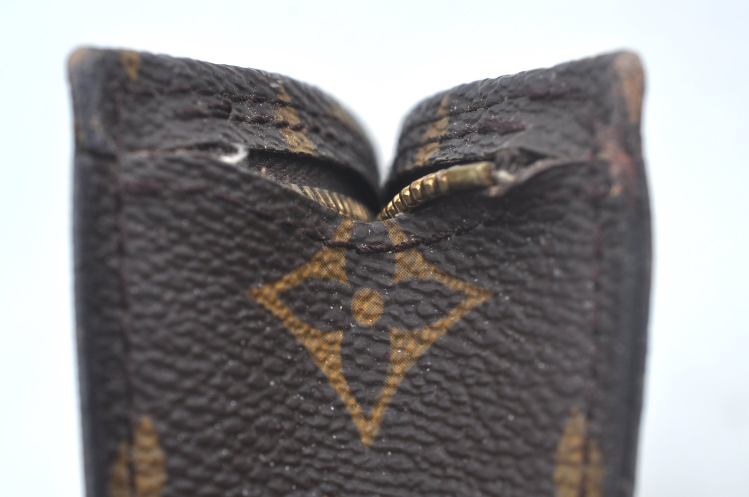 Authentic Louis Vuitton Monogram Pouch For Bucket PM LV Junk L0348