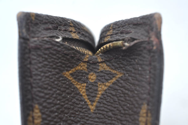 Authentic Louis Vuitton Monogram Pouch For Bucket PM LV Junk L0348