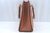 Authentic GUCCI Bamboo Hand Bag Leather Brown Junk L0350