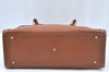 Authentic GUCCI Bamboo Hand Bag Leather Brown Junk L0350
