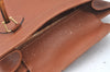 Authentic GUCCI Bamboo Hand Bag Leather Brown Junk L0350