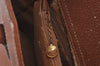 Authentic GUCCI Bamboo Hand Bag Leather Brown Junk L0350
