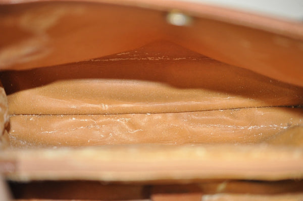 Authentic GUCCI Bamboo Hand Bag Leather Brown Junk L0350