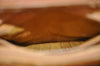 Authentic GUCCI Bamboo Hand Bag Leather Brown Junk L0350