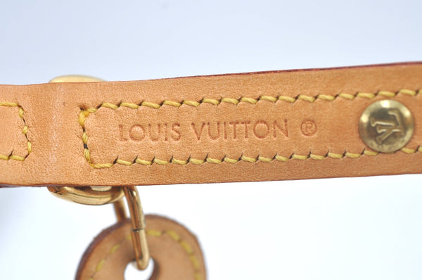 Authentic Louis Vuitton Monogram Collar Baxter MM Dog Collar M58071 LV L0356