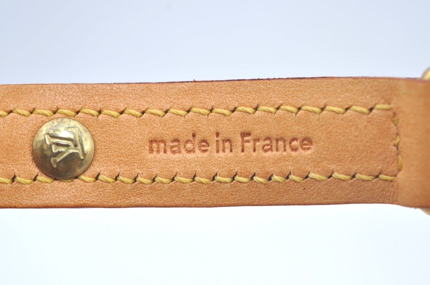 Authentic Louis Vuitton Monogram Collar Baxter MM Dog Collar M58071 LV L0356