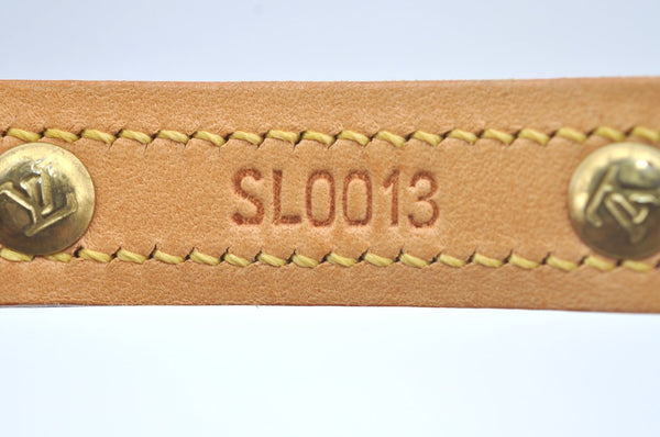 Authentic Louis Vuitton Monogram Collar Baxter MM Dog Collar M58071 LV L0356