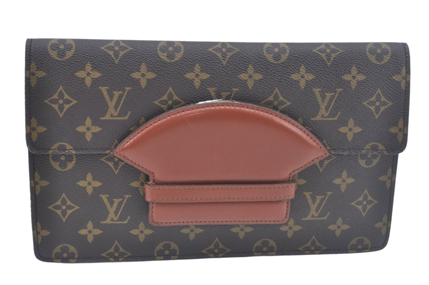 Authentic Louis Vuitton Monogram Chaillot Clutch Bag M51788 LV L0360